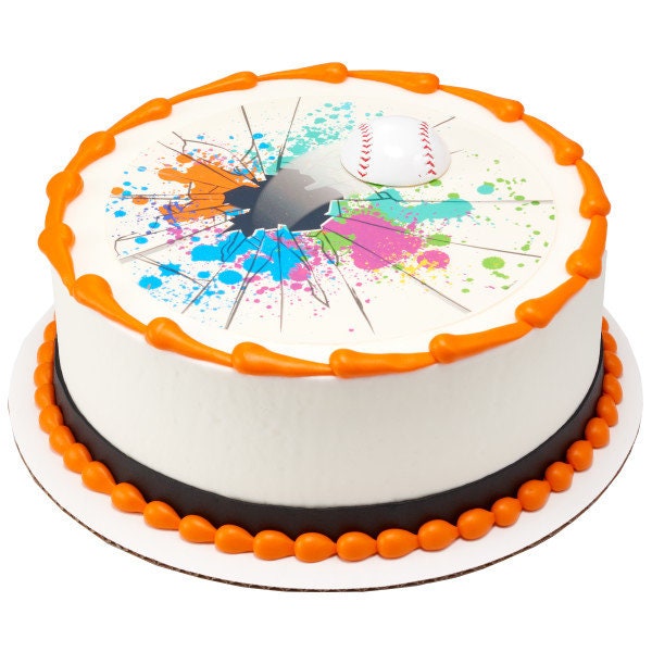 EXTREME BASEBALL MAGNET Cake Topper Player Home Run Base Kids Cake Decoration Birthday Decoset Craft Supply