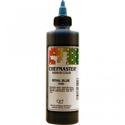 ROYAL BLUE Chefmaster Airbrush Color 9-Ounce - Custom Cake Cupcake Decorating Craft Supply