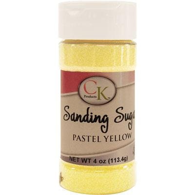 PASTEL YELLOW Sanding Sugar - For Cupcakes, Cakes, Cookies, Parties - 4 oz. Craft Supply