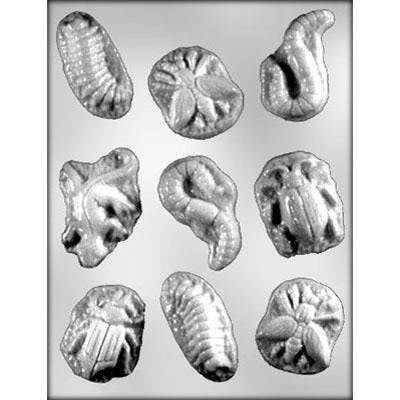 CREEPY CRAWLIES Chocolate Candy Mold -- Bugs Worms Craft Supply
