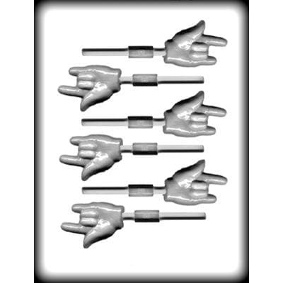 I LOVE YOU Sign Language Sucker Hard Candy Mold -- Lolly Lollipop Hand Signing Valentines Craft Supply