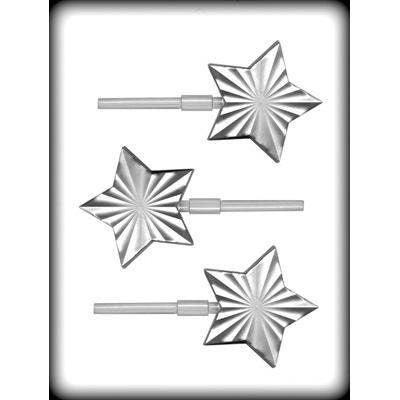 RADIANT STAR Sucker Hard Candy Mold -- Earth Moon Sun Man Star Lolly Lollipop Craft Supply
