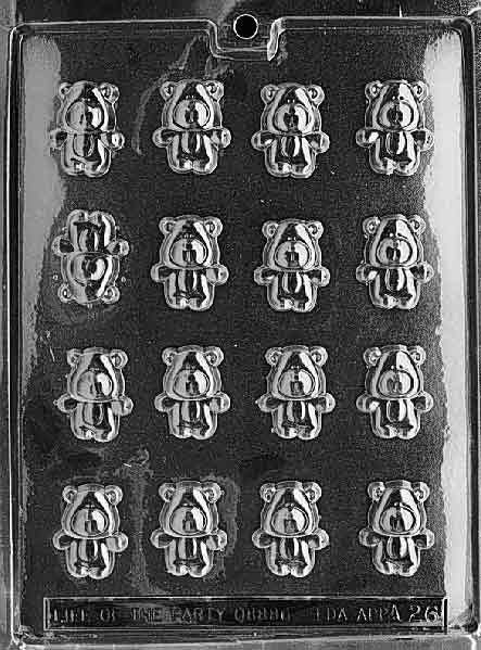 TEDDY BEARS Bite Size Chocolate Candy Mold Craft Supply