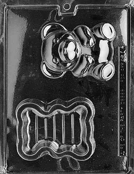 TEDDY BEAR POUR Box Chocolate Candy Mold Craft Supply