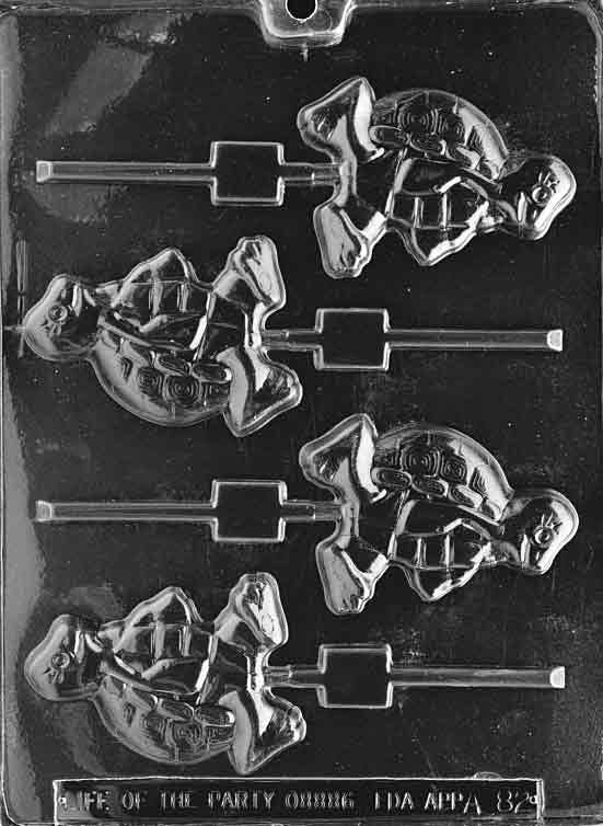 TURTLE LOLLY Animal Sucker Chocolate Candy Mold Craft Supply
