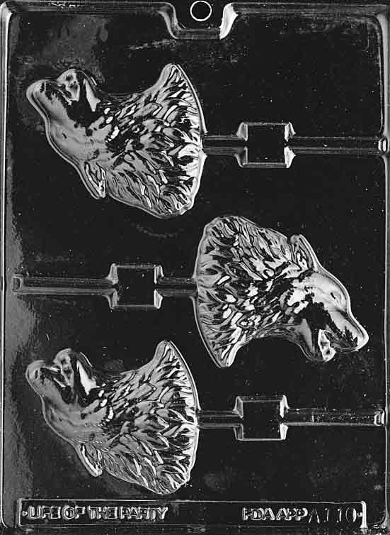 WOLF LOLLY Animal Sucker Chocolate Candy Mold Craft Supply
