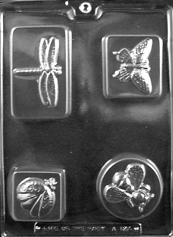 GARDEN BUG BARS Chocolate Candy Mold Craft Supply