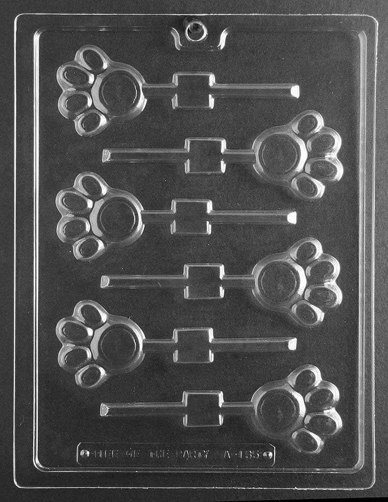 PAW LOLLY Animal Sucker Chocolate Candy Mold