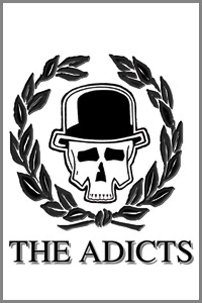 THE ADICTS Skull and Vine Magnet for Refrigerators and Lockers - Rock Band Craft Supply