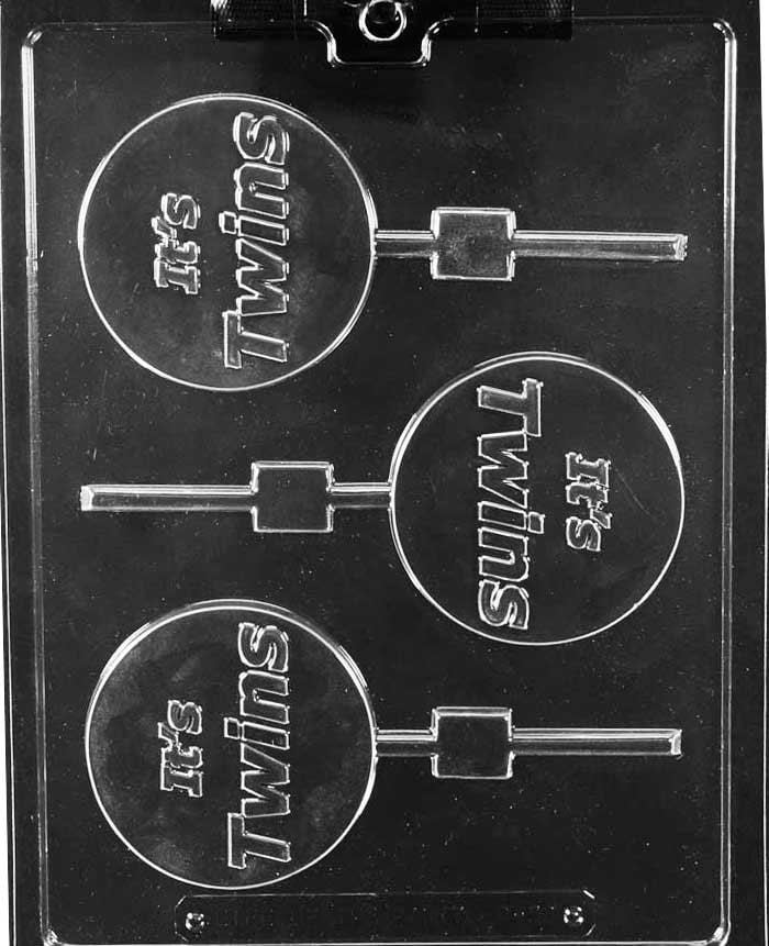 IT'S TWINS LOLLY Baby Sucker Chocolate Candy Mold Craft Supply