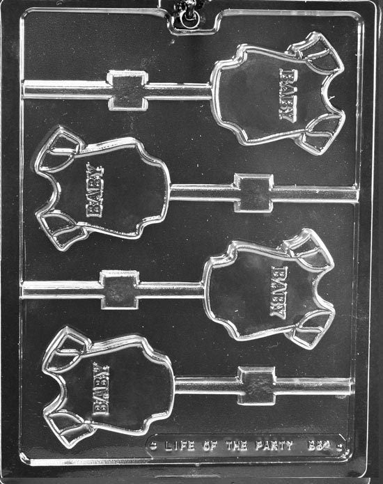 BABY BODYSUIT LOLLY Sucker Chocolate Candy Mold Craft Supply