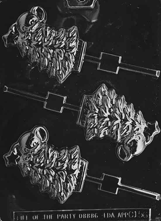 TREE WITH MOUSE Lolly Christmas Sucker Chocolate Candy Mold
