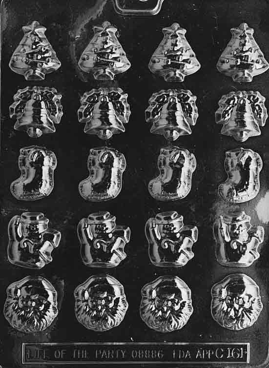 ASSORTED CHRISTMAS Christmas Chocolate Candy Mold Craft Supply
