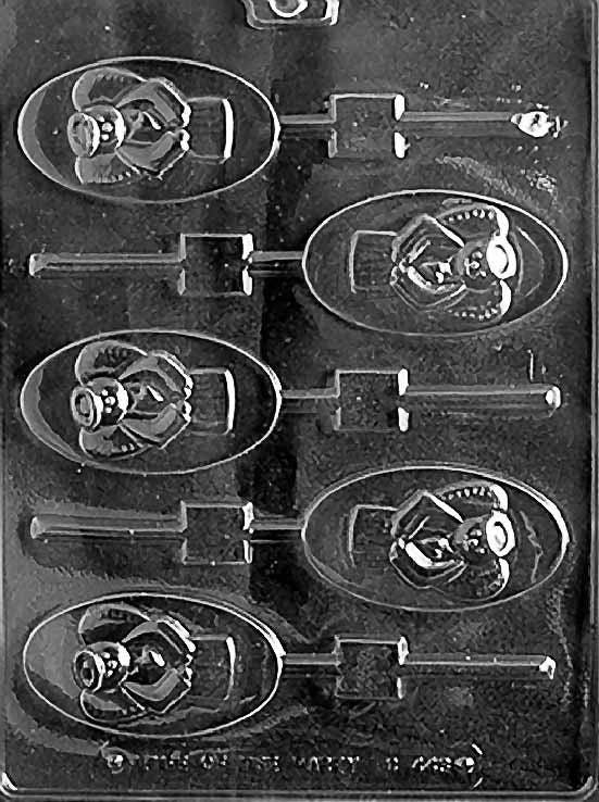 OVAL ANGEL Lolly Christmas Sucker Chocolate Candy Mold Craft Supply