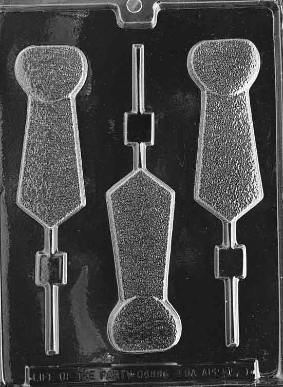 TIE LOLLY TEXTURED Lolly Sucker Chocolate Candy Mold Craft Supply
