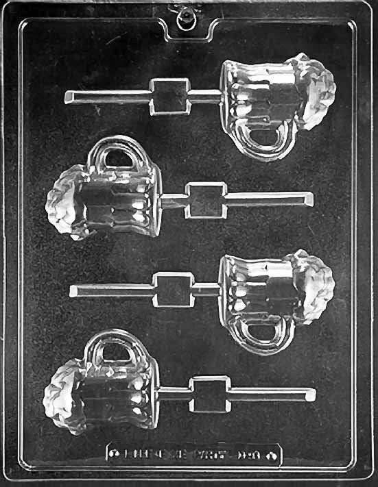 BEER MUG Lolly Sucker Chocolate Candy Mold LOP-D098 Craft Supply