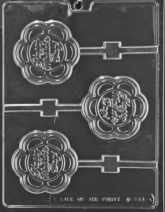HAPPY MOTHER'S DAY Lolly Sucker Chocolate Candy Mold Craft Supply