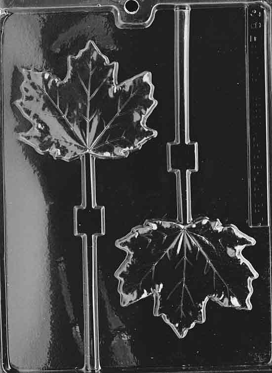 LARGE MAPLE LEAF Lolly Sucker Chocolate Candy Mold Craft Supply