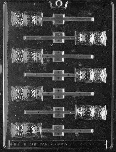 OWL LOLLY Halloween Sucker Chocolate Candy Mold Craft Supply