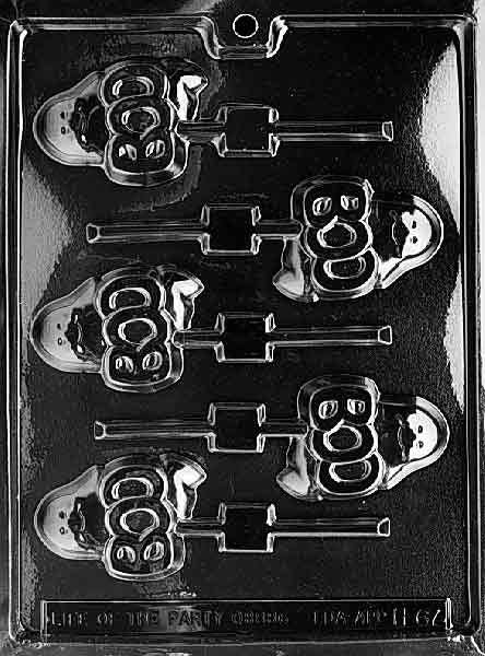 BOO GHOST LOLLY Halloween Sucker Chocolate Candy Mold Craft Supply