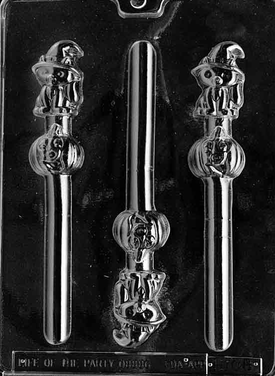 CAT/PUMPKIN PRETZEL Pop Halloween Sucker Chocolate Candy Mold Craft Supply