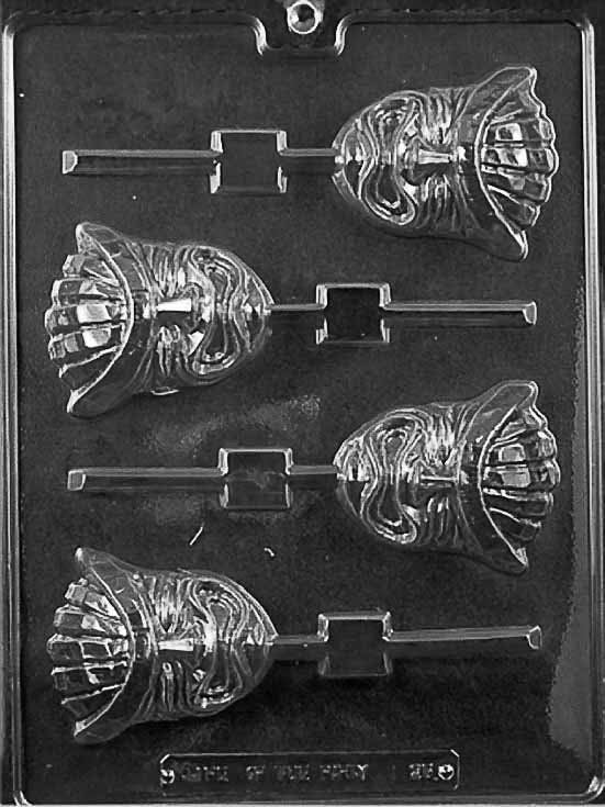 TRIBAL MASK LOLLY Sucker Chocolate Candy Mold Craft Supply
