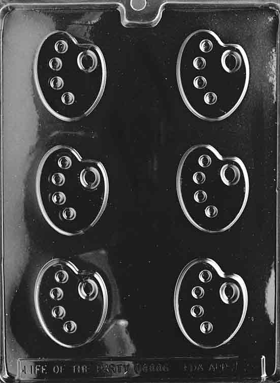 ARTIST PALETTE Chocolate Candy Mold Craft Supply