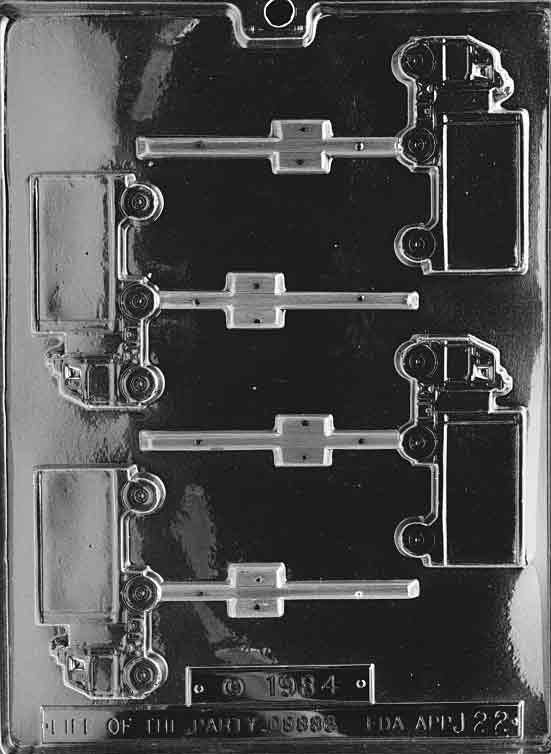 TRUCK LOLLY Sucker Chocolate Candy Mold