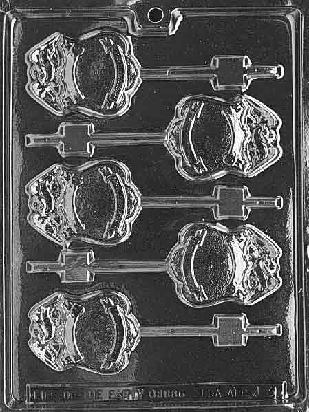 POLICE BADGE LOLLY Sucker Chocolate Candy Mold