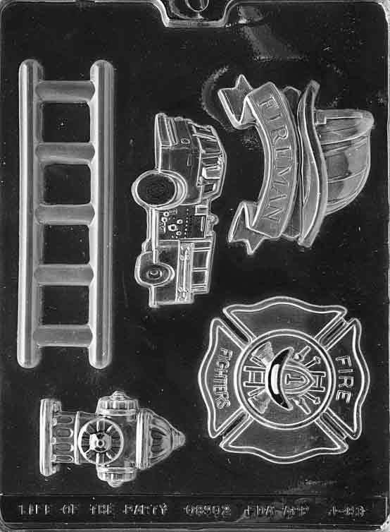 FIREFIGHTER KIT Chocolate Candy Mold Craft Supply