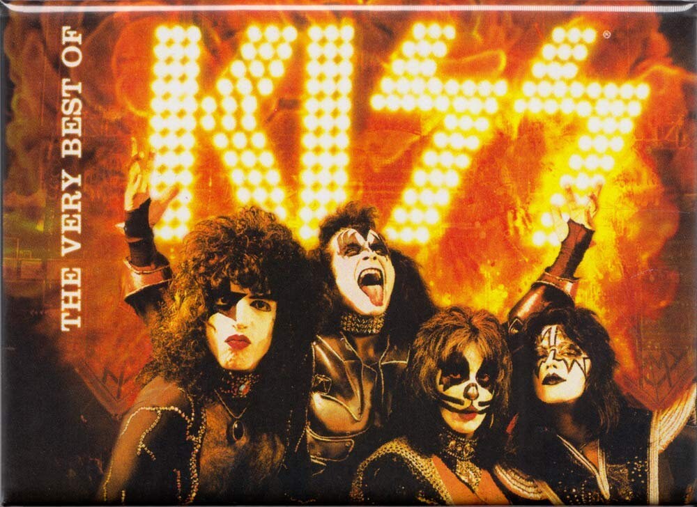 KISS The Very Best of KISS Magnet for Refrigerators and Lockers - Rock Band Craft Supply
