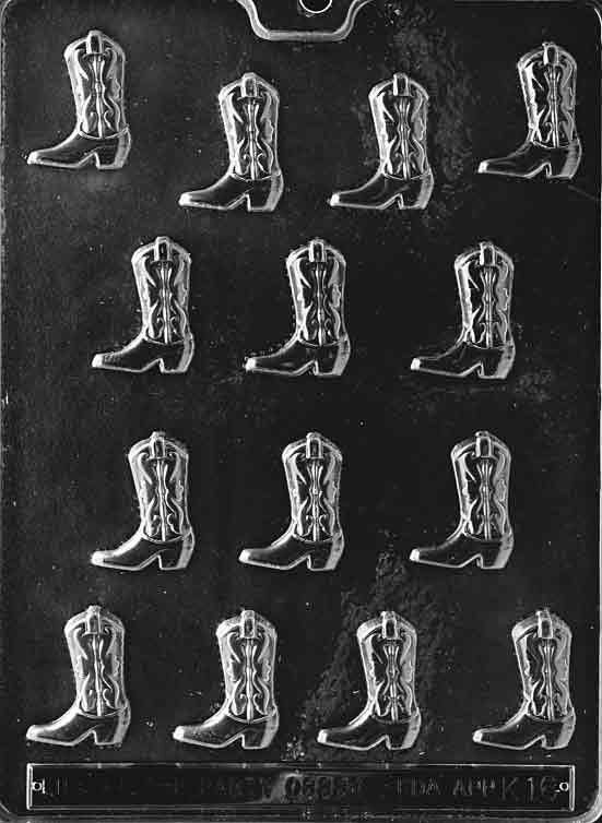 COWBOY BOOTS Chocolate Candy Mold Craft Supply