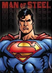 SUPERMAN Man of Steel Magnet for Refrigerators and Lockers DC Comics Craft Supply