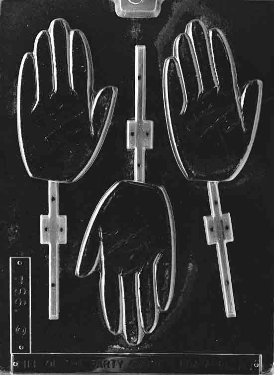 THE HAND LOLLY Sucker Chocolate Candy Mold Craft Supply