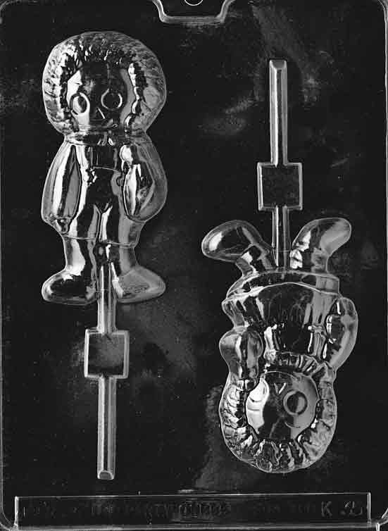 RAG DOLLS LOLLY Sucker Chocolate Candy Mold Craft Supply
