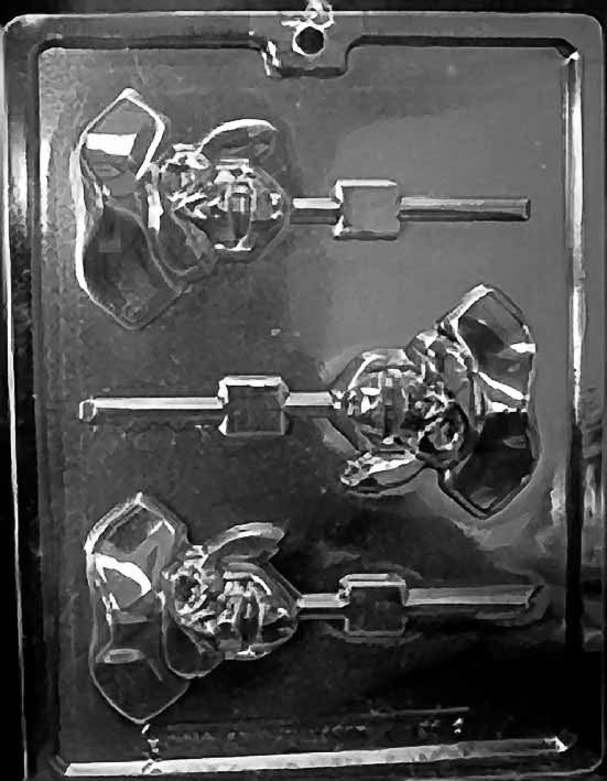 PIRATE SKULL LOLLY Sucker Chocolate Candy Mold