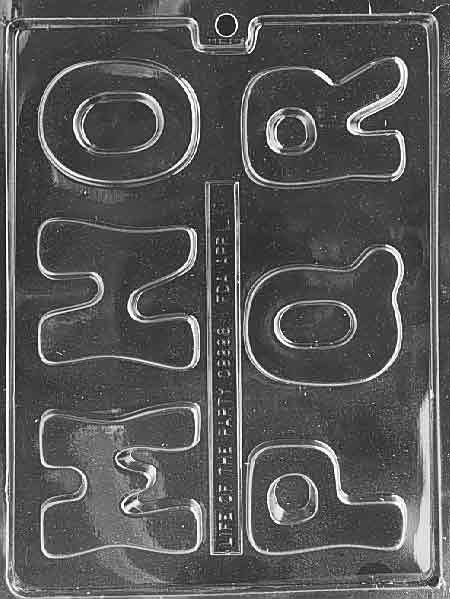 LETTERS - M, N, O, P, Q, R Chocolate Candy Mold Craft Supply