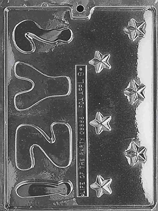 LETTERS - Y, Z, STARS Chocolate Candy Mold Craft Supply