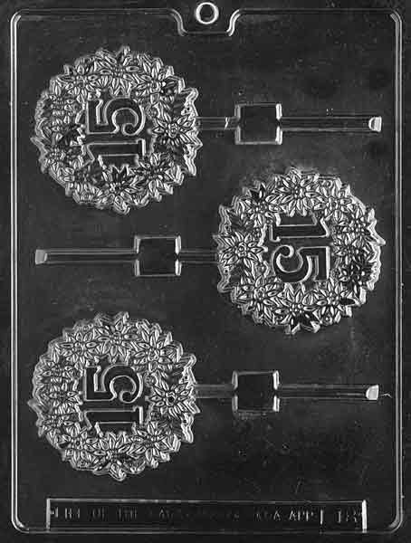 15TH ANNIVERSARY LOLLY Sucker Chocolate Candy Mold