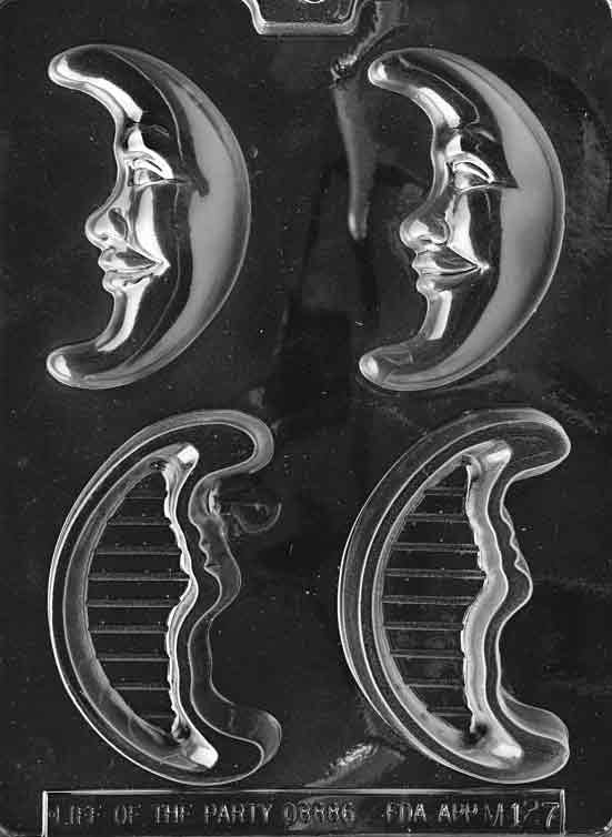 CRESCENT MOON Pour Box Chocolate Candy Mold Craft Supply