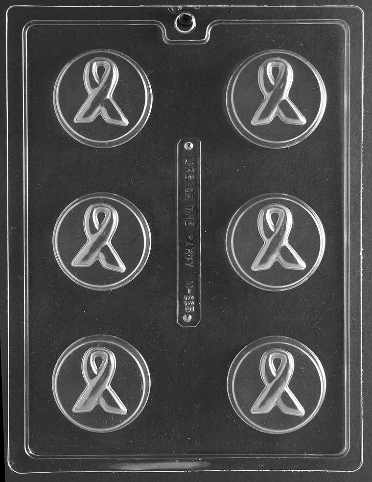 AWARENESS RIBBON COOKIE Chocolate Candy Mold Craft Supply