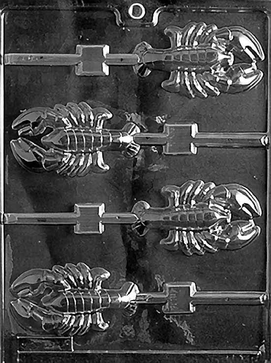 LOBSTER LOLLY Sucker Chocolate Candy Mold Craft Supply