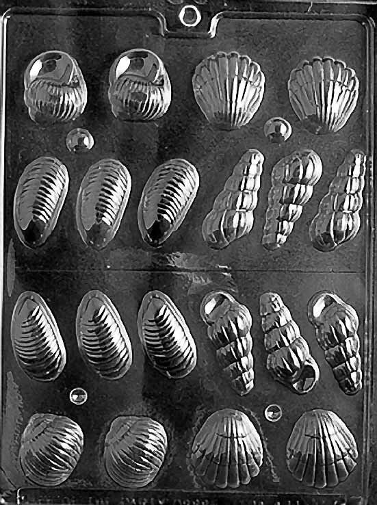 3D SHELLS Chocolate Candy Mold