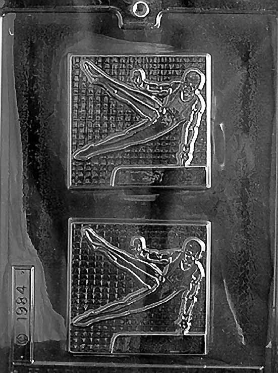 MALE GYMNAST Chocolate Candy Mold Craft Supply