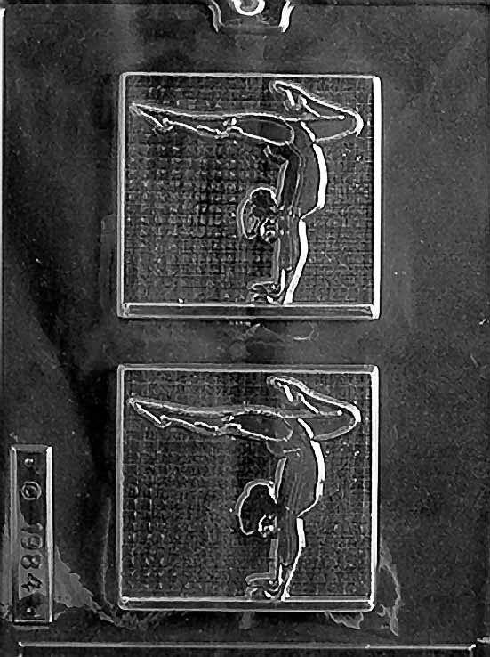 FEMALE GYMNAST Sports Chocolate Candy Mold