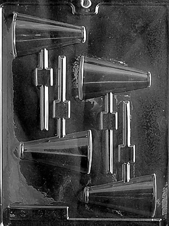 MEGAPHONE LOLLY Sucker Chocolate Candy Mold Craft Supply