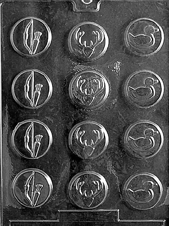 BOW & ARROW HUNTER Mints Chocolate Candy Mold Craft Supply