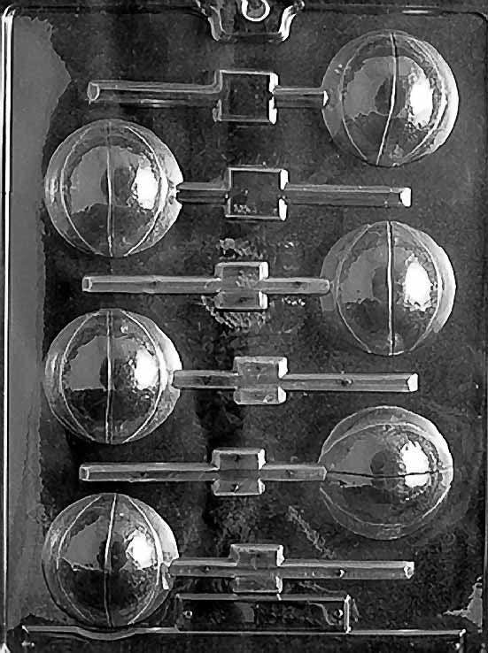 BASKETBALL 3D LOLLY Sucker Chocolate Candy Mold Craft Supply