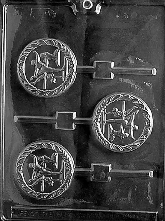 FEMALE GYMNAST LOLLY Sucker Chocolate Candy Mold Craft Supply