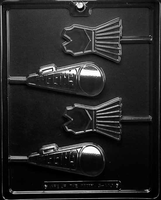 CHEERLEADER LOLLY Sucker Chocolate Candy Mold Craft Supply